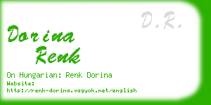 dorina renk business card